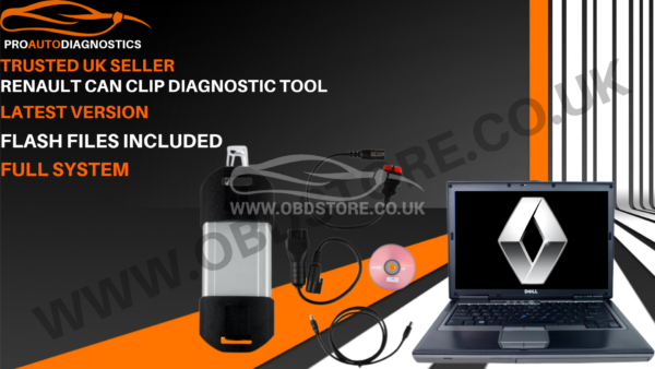 Renault Can Clip Diagnostic laptop full system