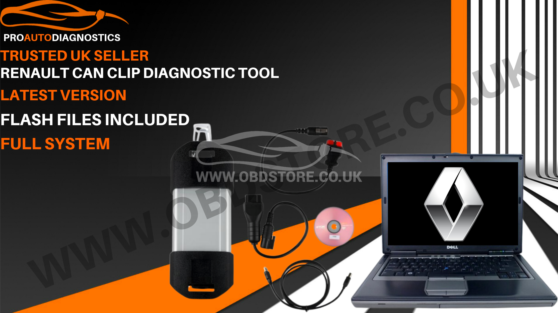 Renault Can Clip Diagnostic laptop full system - Pro Auto Diagnostics