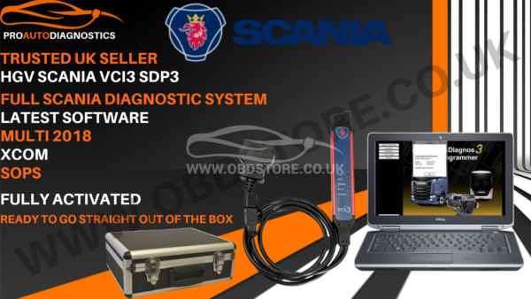 HGV SCANIA VCI3 SDP3 DEALER LEVEL DIAGNOSTIC