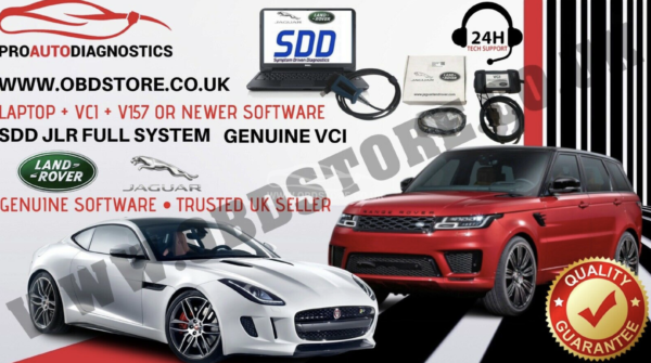 JLR SDD JAGUAR LAND ROVER DIAGNOSTICS LAPTOP Genuine VCI V158 SOFTWARE Update