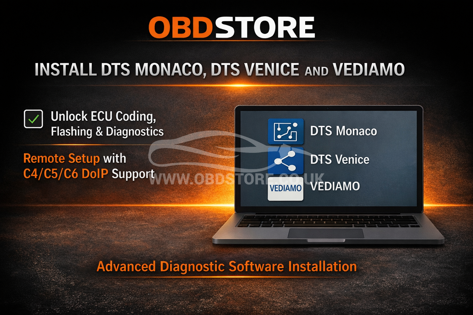 DTS Monaco DTS Venice Vediamo Installation Service for Mercedes DTS Monaco DTS Venice Vediamo Installation Service for Mercedes